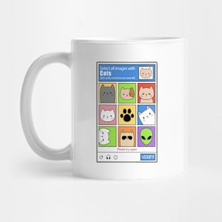 SELECT ALL IMAGES WITH CATS CAT CAPTCHA Mug